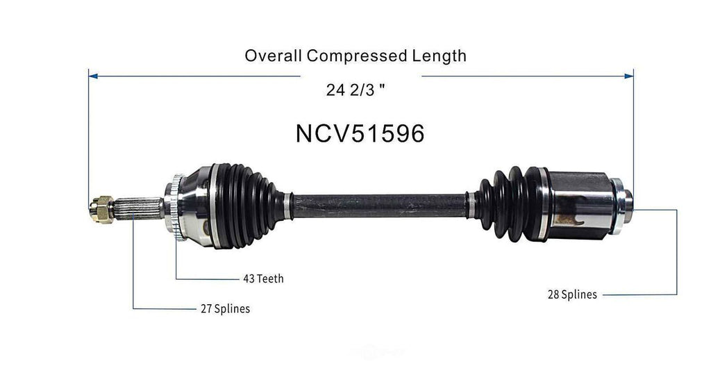 Right New CV Complete Assy   GSP North America   NCV51596
