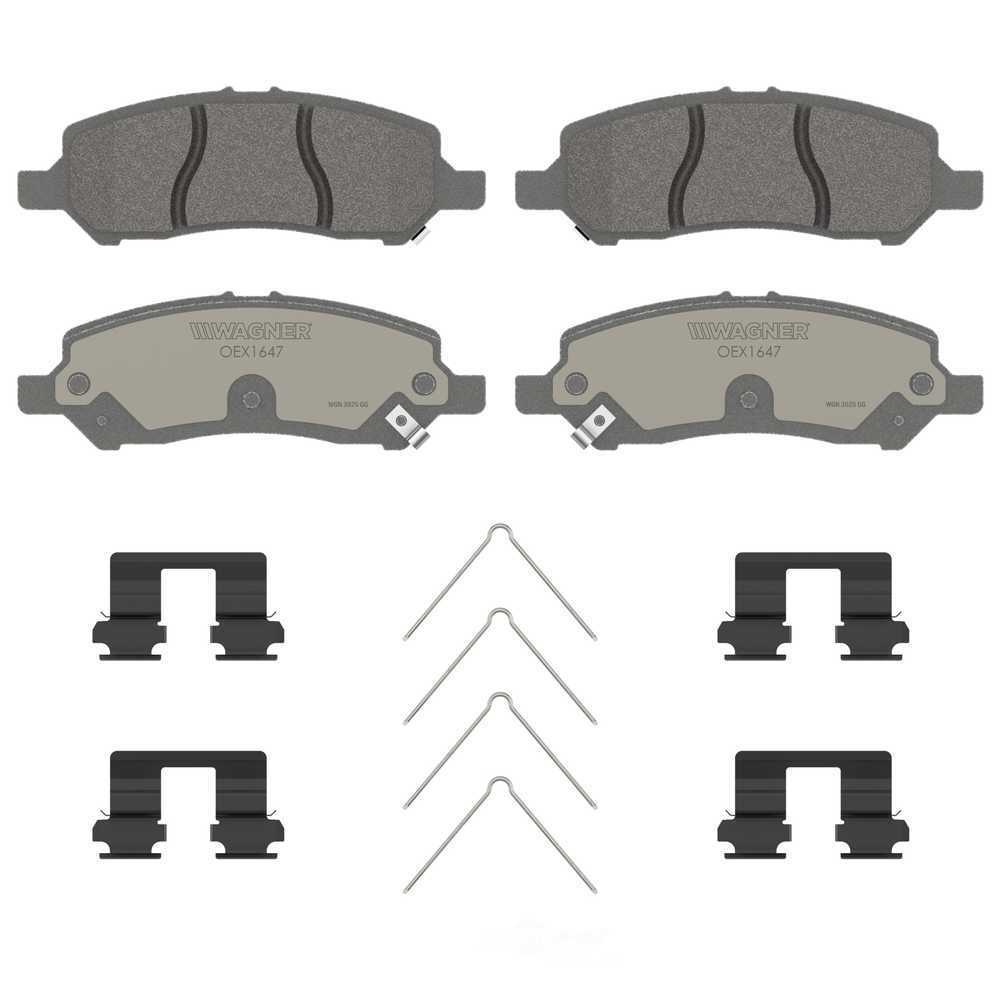 Rr Premium Ceramic Brake Pads  Wagner  OEX1647