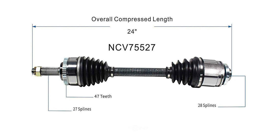 Right New CV Complete Assy   GSP North America   NCV75527