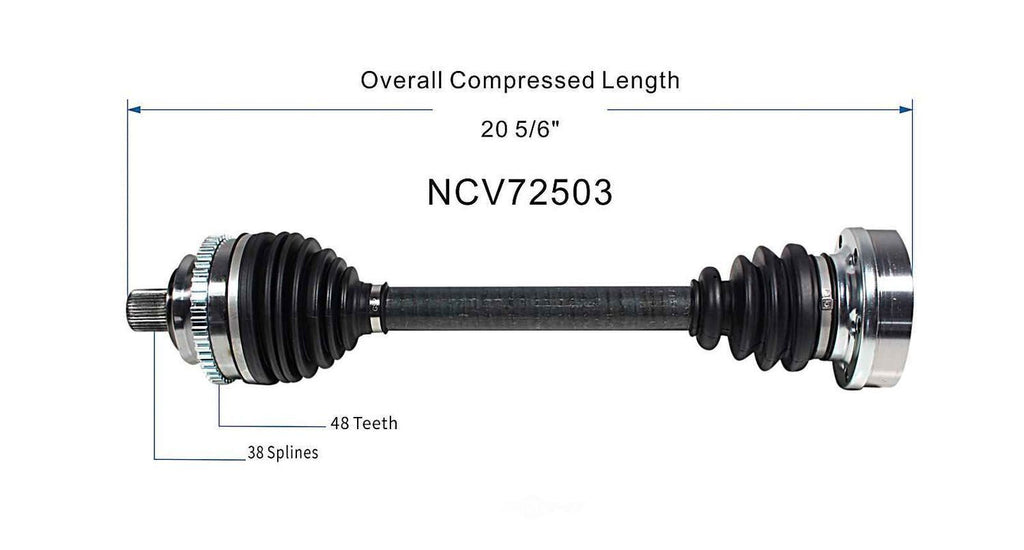 Axle Shaft Assy- CV Shaft   GSP North America   NCV72503