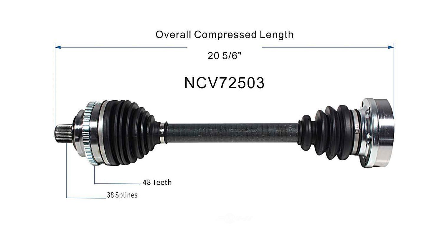 Axle Shaft Assy- CV Shaft   GSP North America   NCV72503