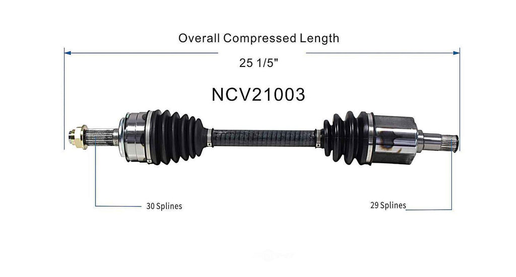 Left New CV Complete Assy   GSP North America   NCV21003
