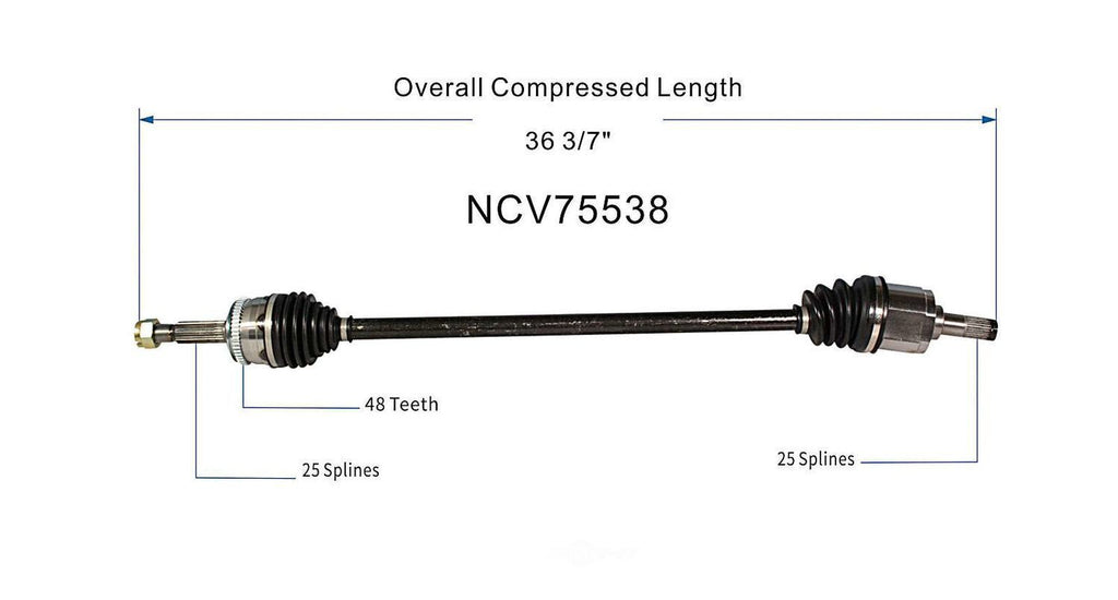 Right New CV Complete Assy   GSP North America   NCV75538