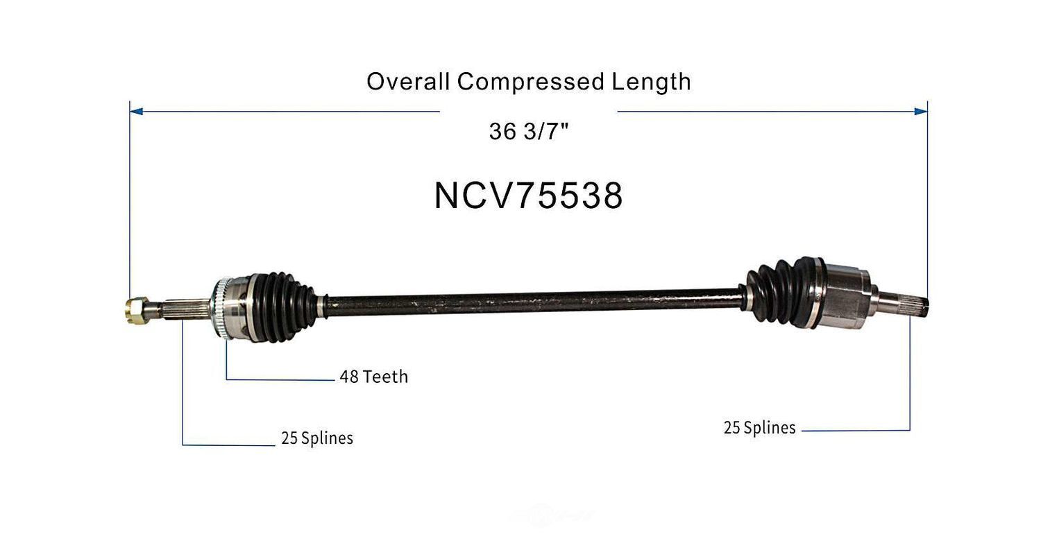 Right New CV Complete Assy   GSP North America   NCV75538