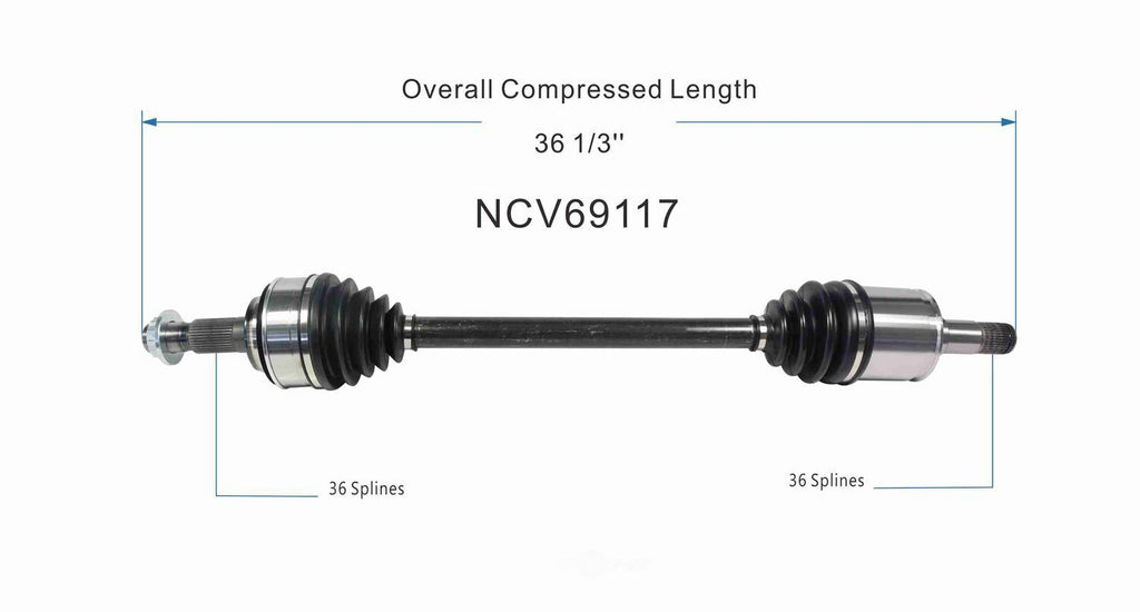 Right New CV Complete Assy   GSP North America   NCV69117