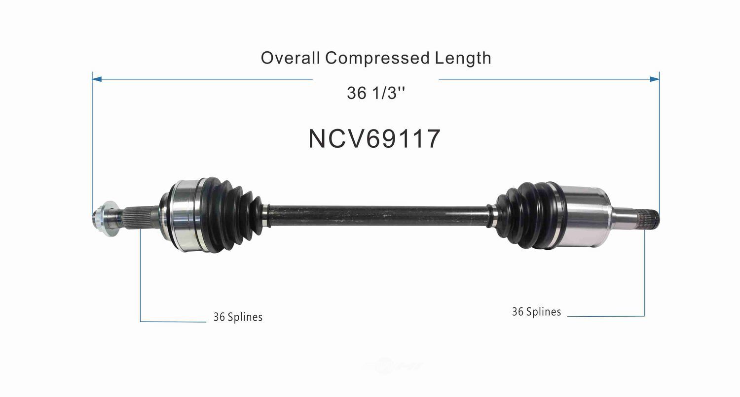 Right New CV Complete Assy   GSP North America   NCV69117