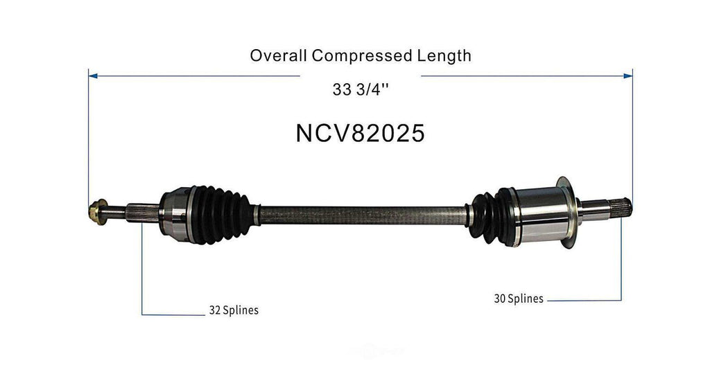 Axle Shaft Assy- CV Shaft   GSP North America   NCV82025