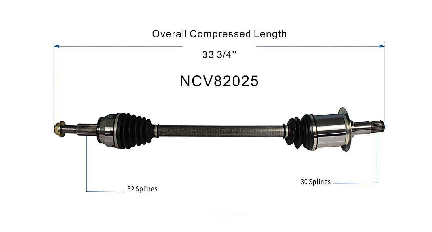 Axle Shaft Assy- CV Shaft   GSP North America   NCV82025