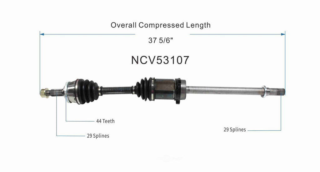 Right New CV Complete Assy   GSP North America   NCV53107