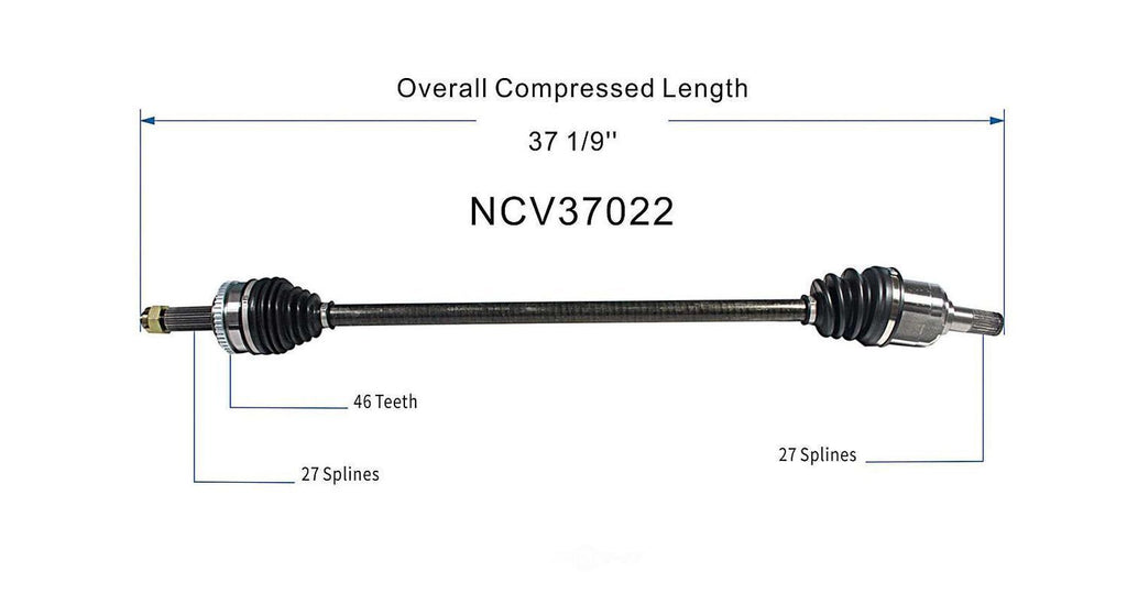 Right New CV Complete Assy   GSP North America   NCV37022