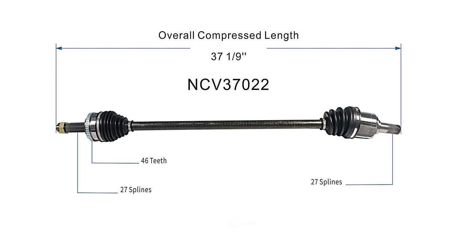 Right New CV Complete Assy   GSP North America   NCV37022