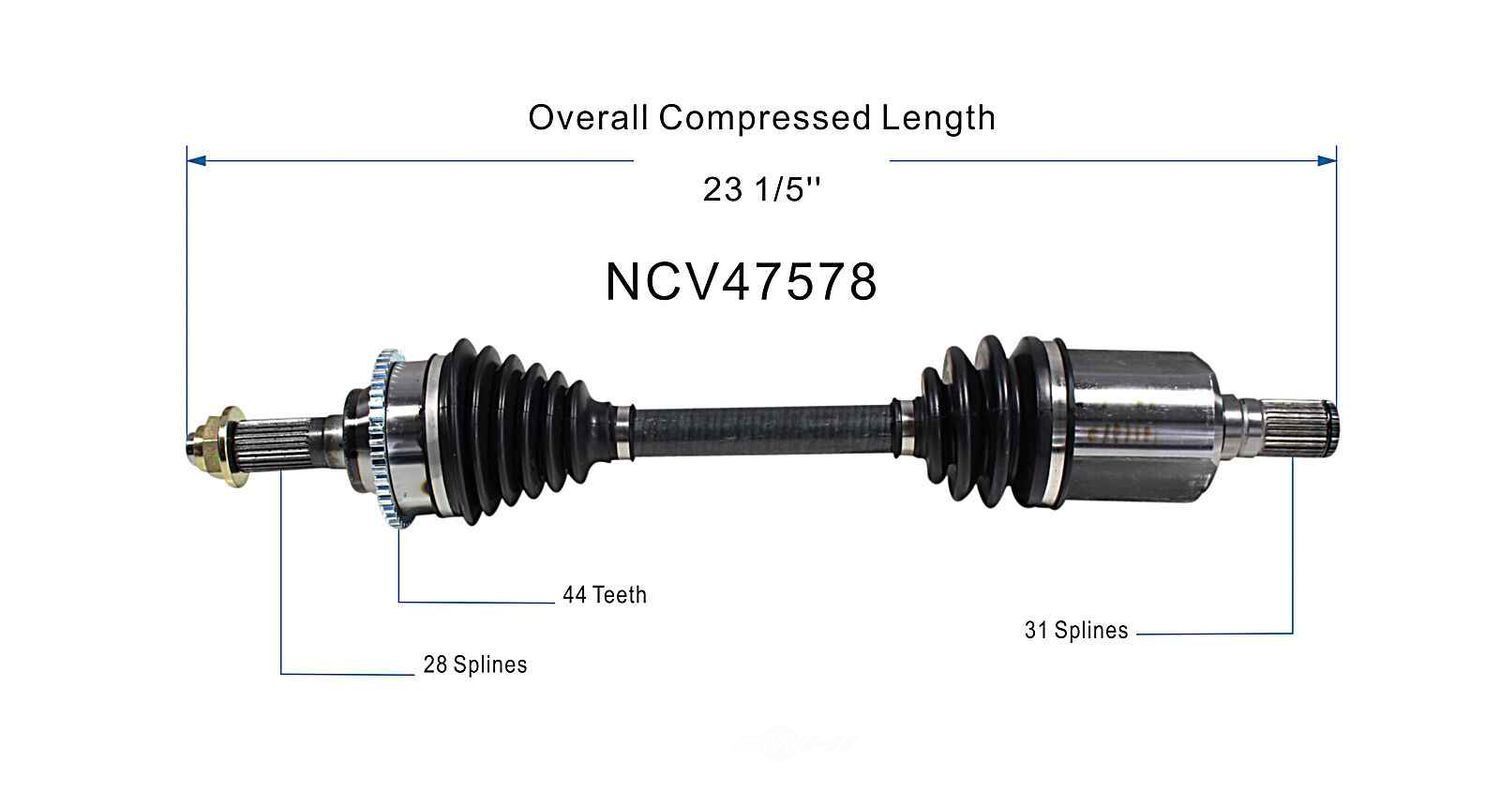 Left New CV Complete Assy   GSP North America   NCV47578