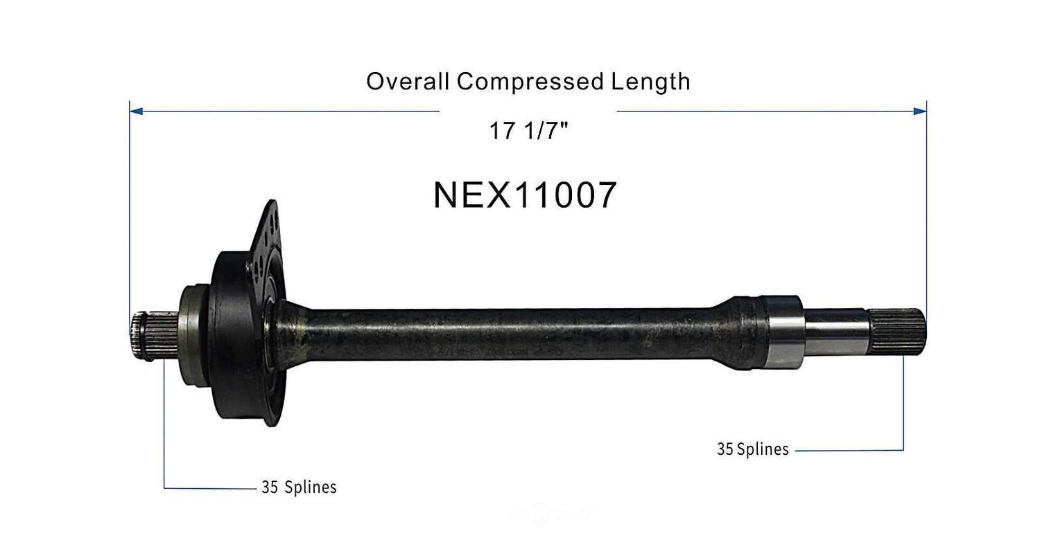 CV Intermediate Shaft   GSP North America   NEX11007
