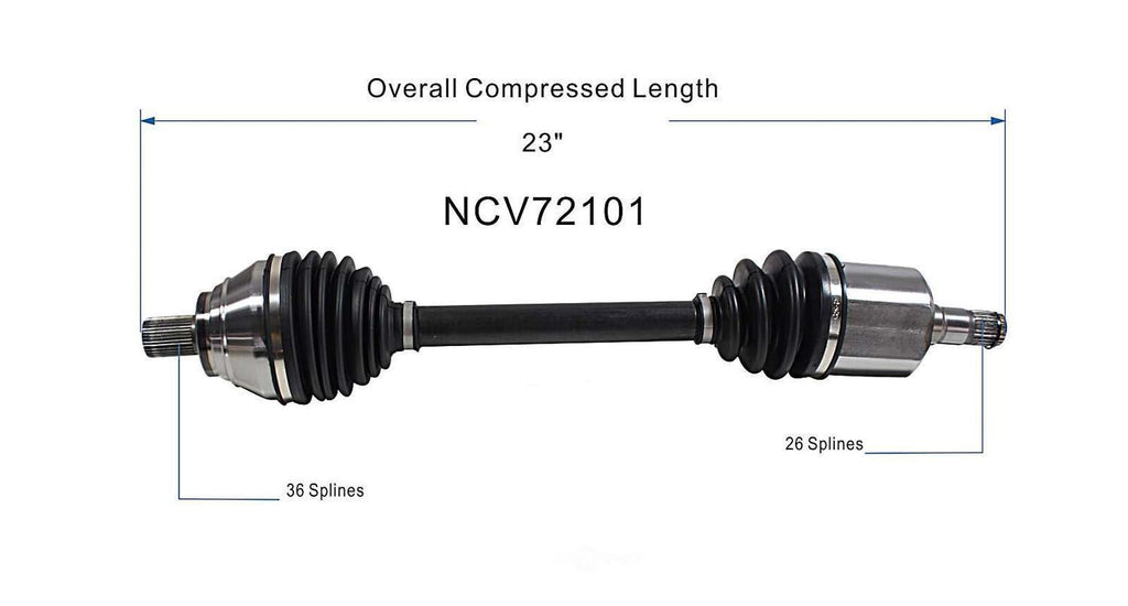 Left New CV Complete Assy   GSP North America   NCV72101