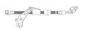 Frt Brake Hose  Centric Parts  150.62175