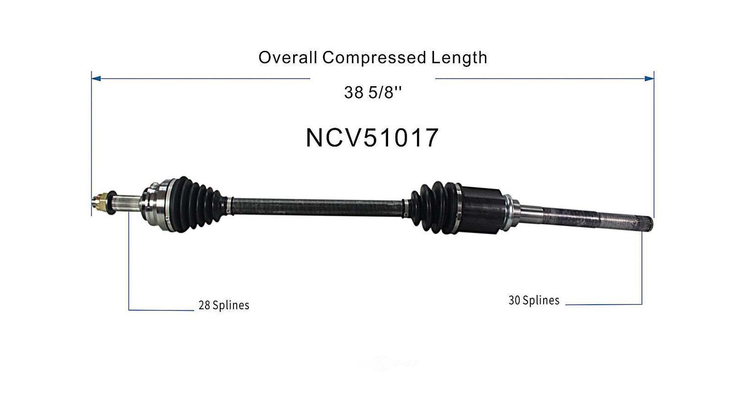 Right New CV Complete Assy   GSP North America   NCV51017