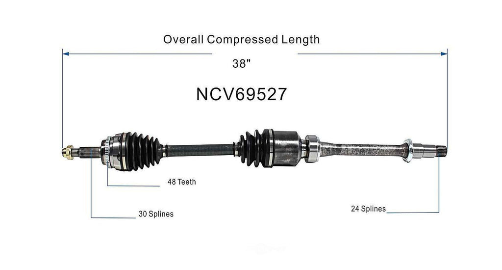 Right New CV Complete Assy   GSP North America   NCV69527