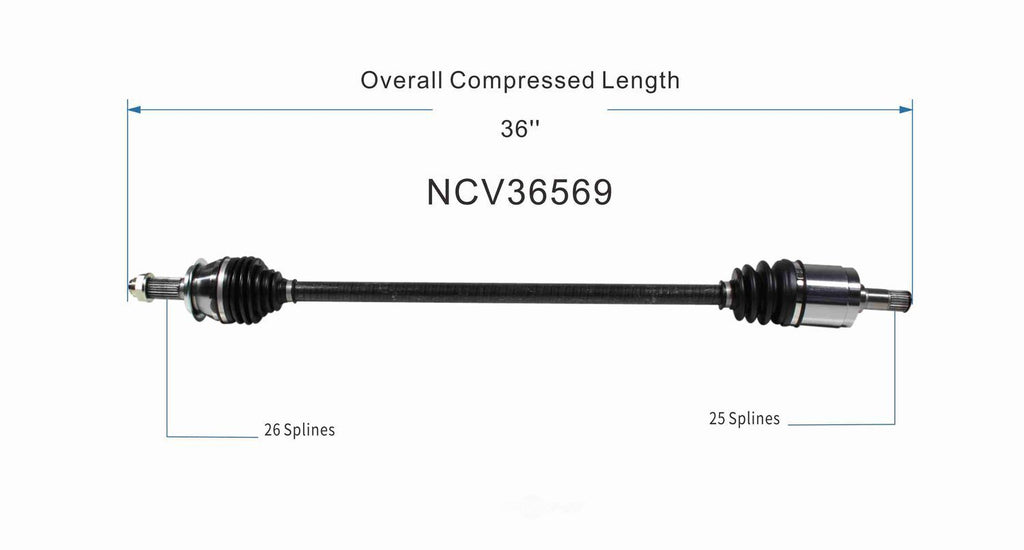 Right New CV Complete Assy   GSP North America   NCV36569