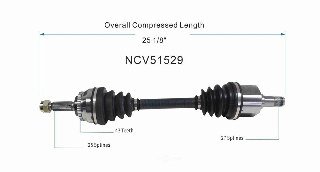 Left New CV Complete Assy   GSP North America   NCV51529