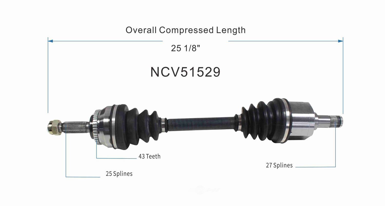 Left New CV Complete Assy   GSP North America   NCV51529