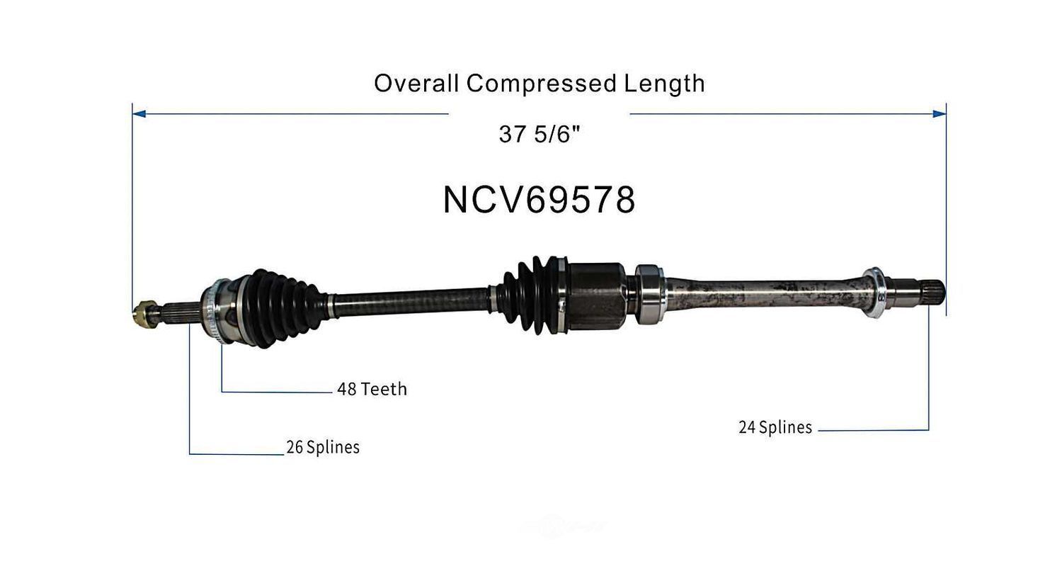 Right New CV Complete Assy   GSP North America   NCV69578