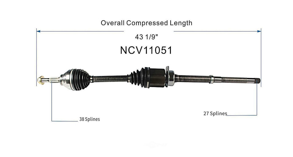 Right New CV Complete Assy   GSP North America   NCV11051