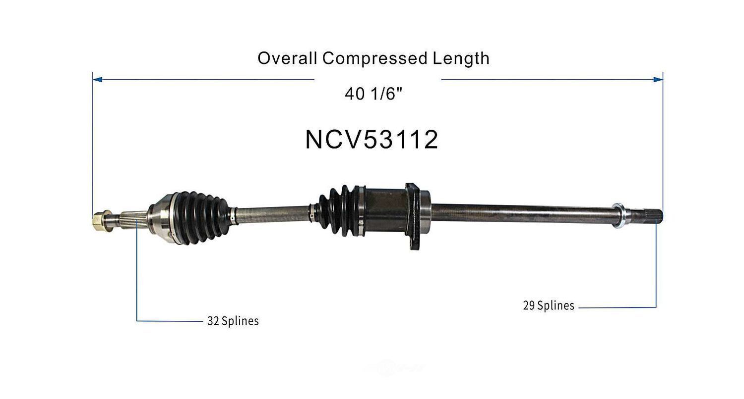 Right New CV Complete Assy   GSP North America   NCV53112