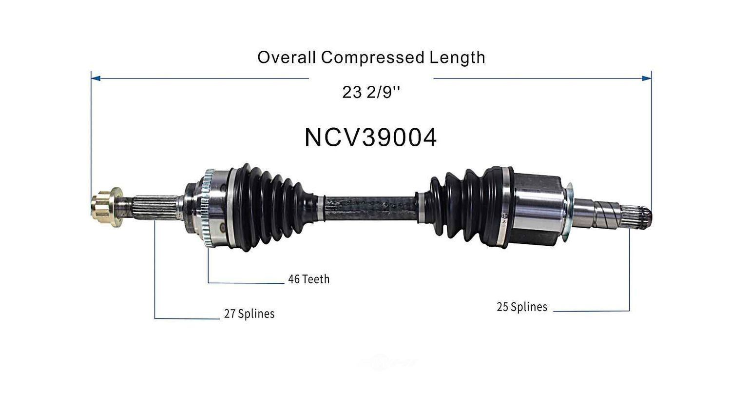 Right New CV Complete Assy   GSP North America   NCV39004