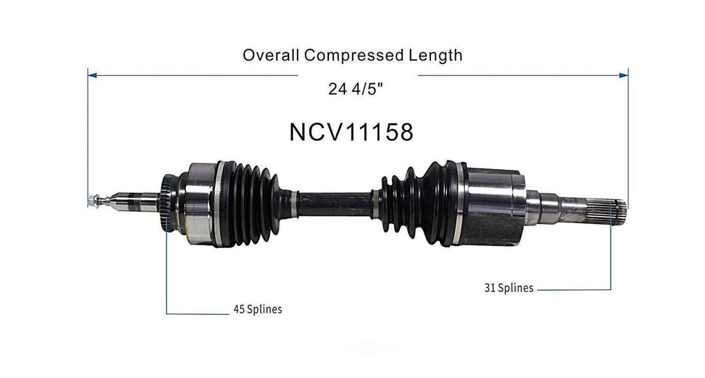 Left New CV Complete Assy   GSP North America   NCV11158
