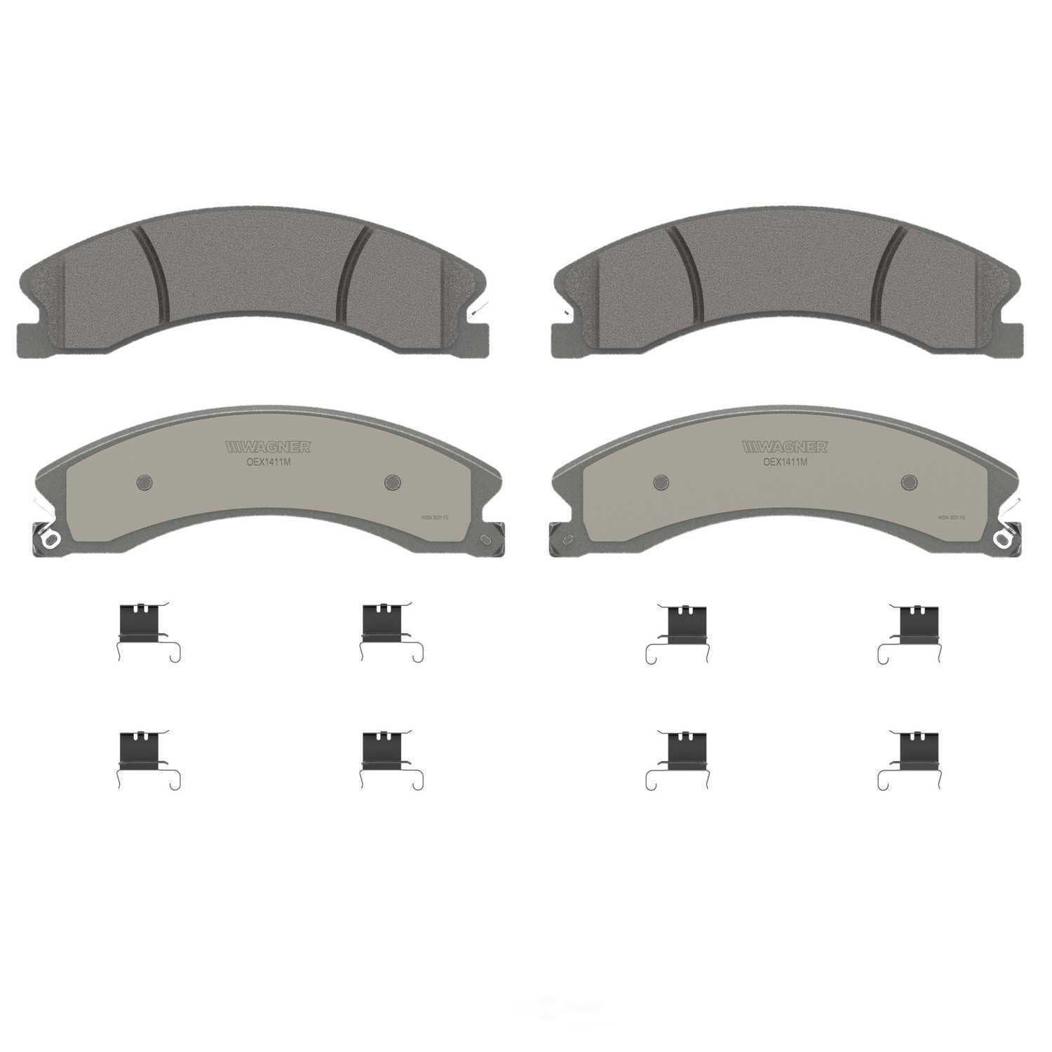 Rr Premium Ceramic Brake Pads  Wagner  OEX1411M