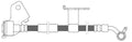 Frt Brake Hose  Centric Parts  150.61126