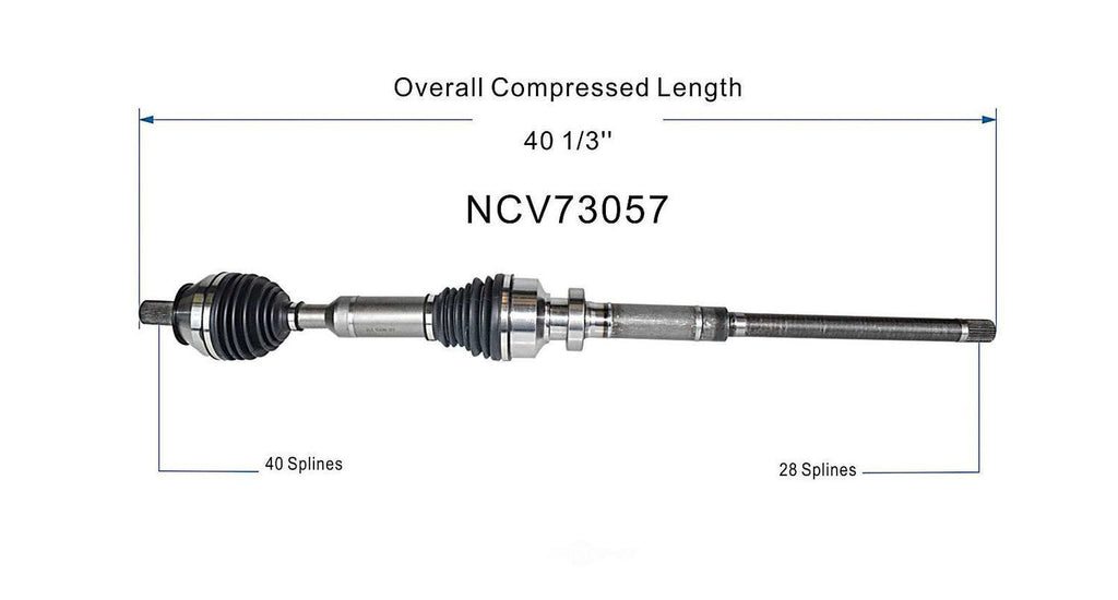 Right New CV Complete Assy   GSP North America   NCV73057