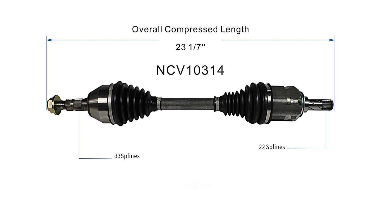 Left New CV Complete Assy   GSP North America   NCV10314