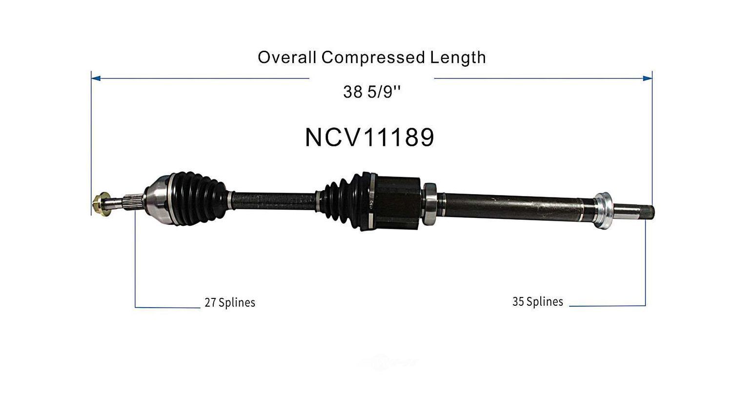 Right New CV Complete Assy   GSP North America   NCV11189