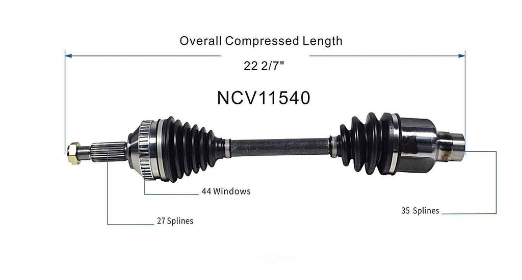 Right New CV Complete Assy   GSP North America   NCV11540