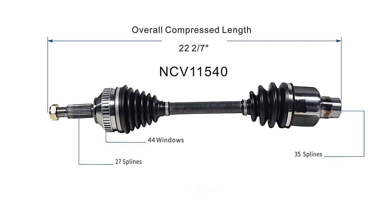 Right New CV Complete Assy   GSP North America   NCV11540
