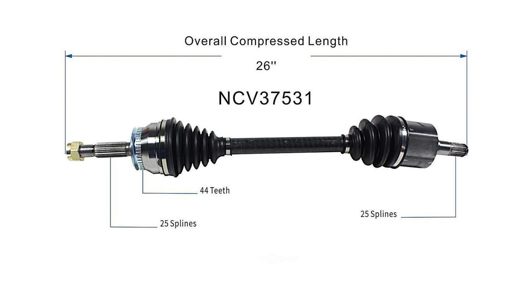 Left New CV Complete Assy   GSP North America   NCV37531