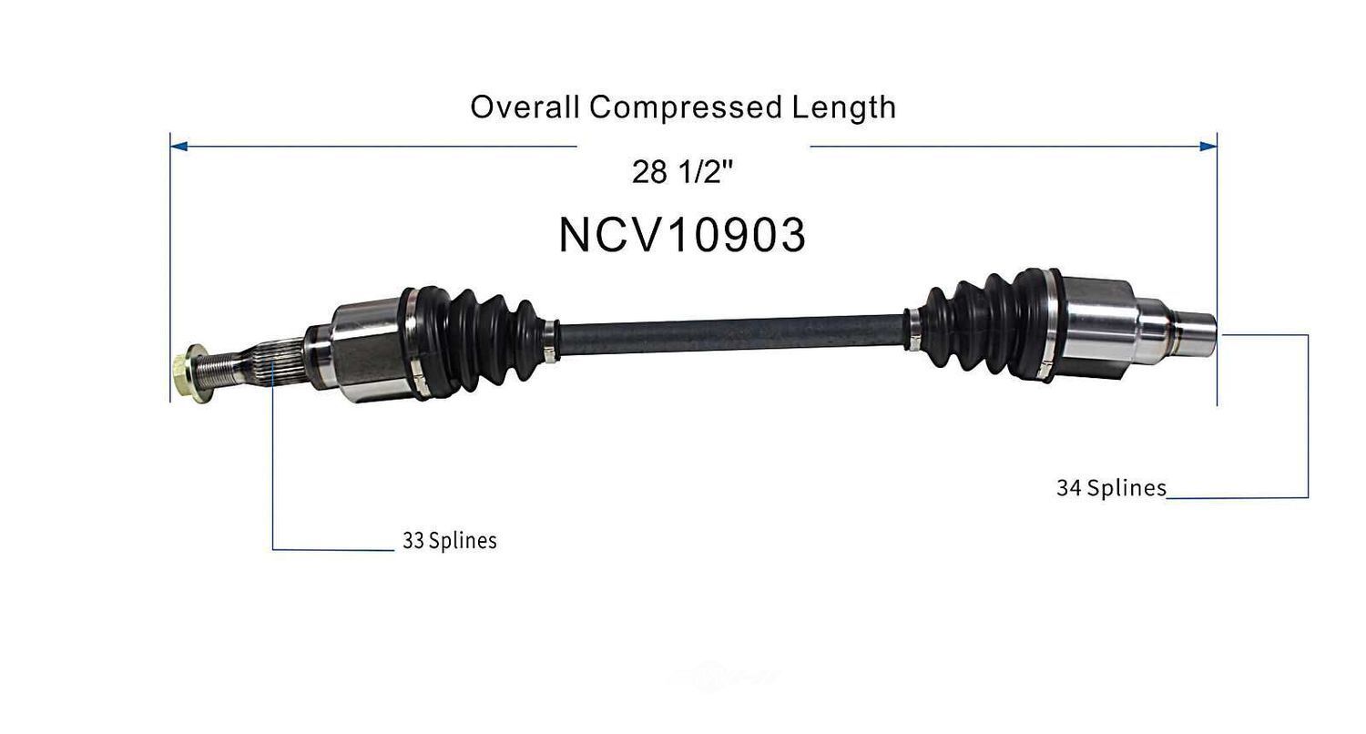 Axle Shaft Assy- CV Shaft   GSP North America   NCV10903