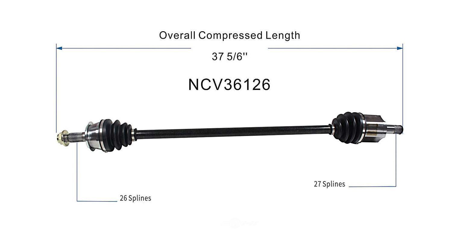 Right New CV Complete Assy   GSP North America   NCV36126