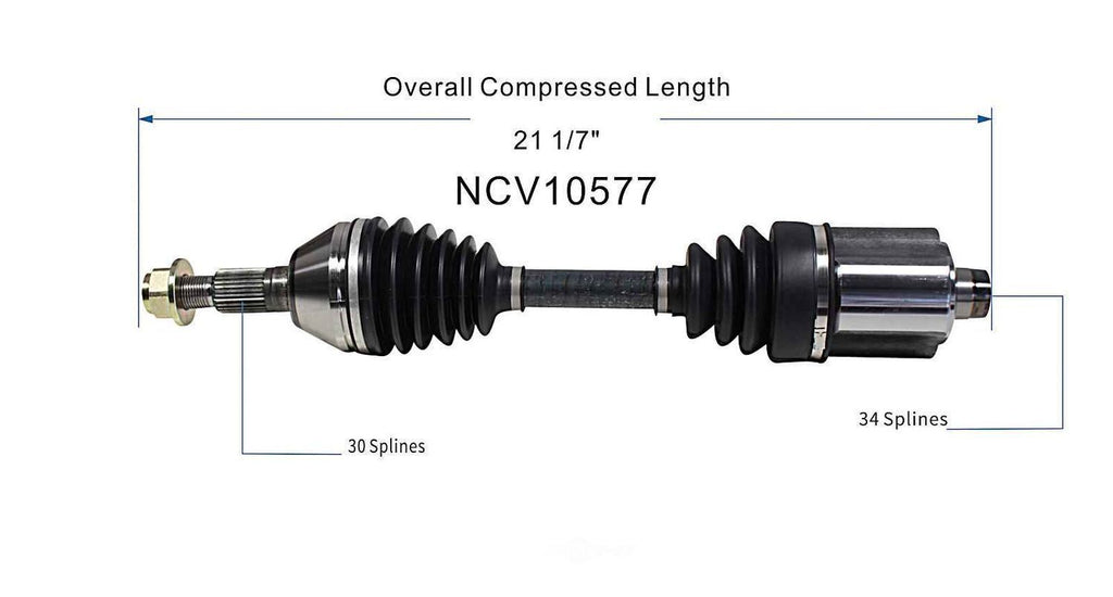 Axle Shaft Assy- CV Shaft   GSP North America   NCV10577
