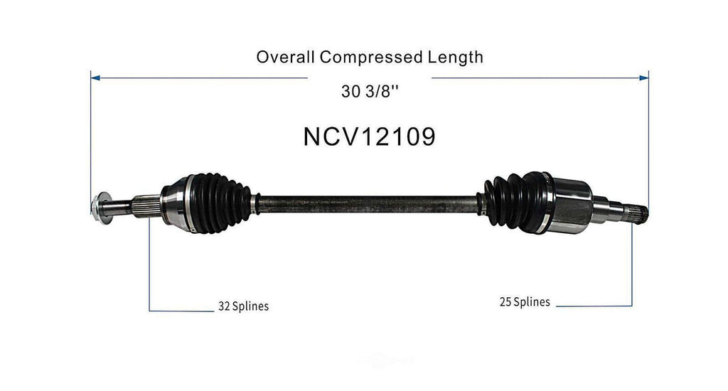 Left New CV Complete Assy   GSP North America   NCV12109