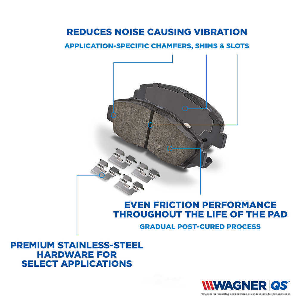 Frt Semi-Met Brake Pads  Wagner  ZX1069