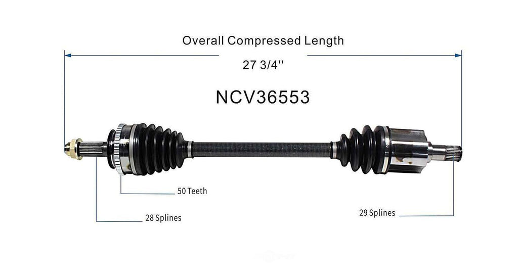 Left New CV Complete Assy   GSP North America   NCV36553