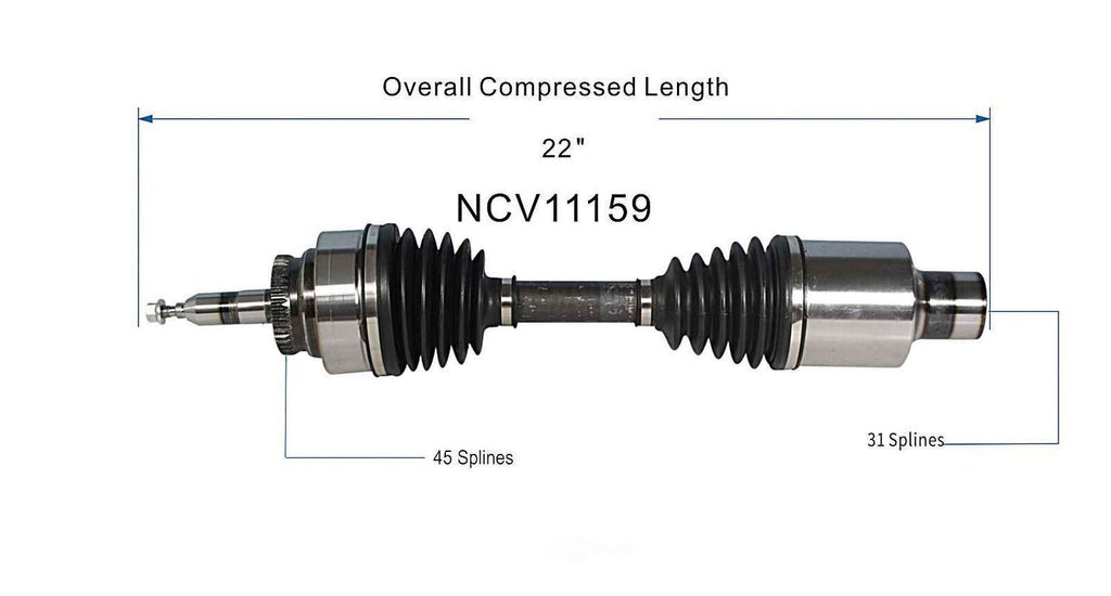 Right New CV Complete Assy   GSP North America   NCV11159
