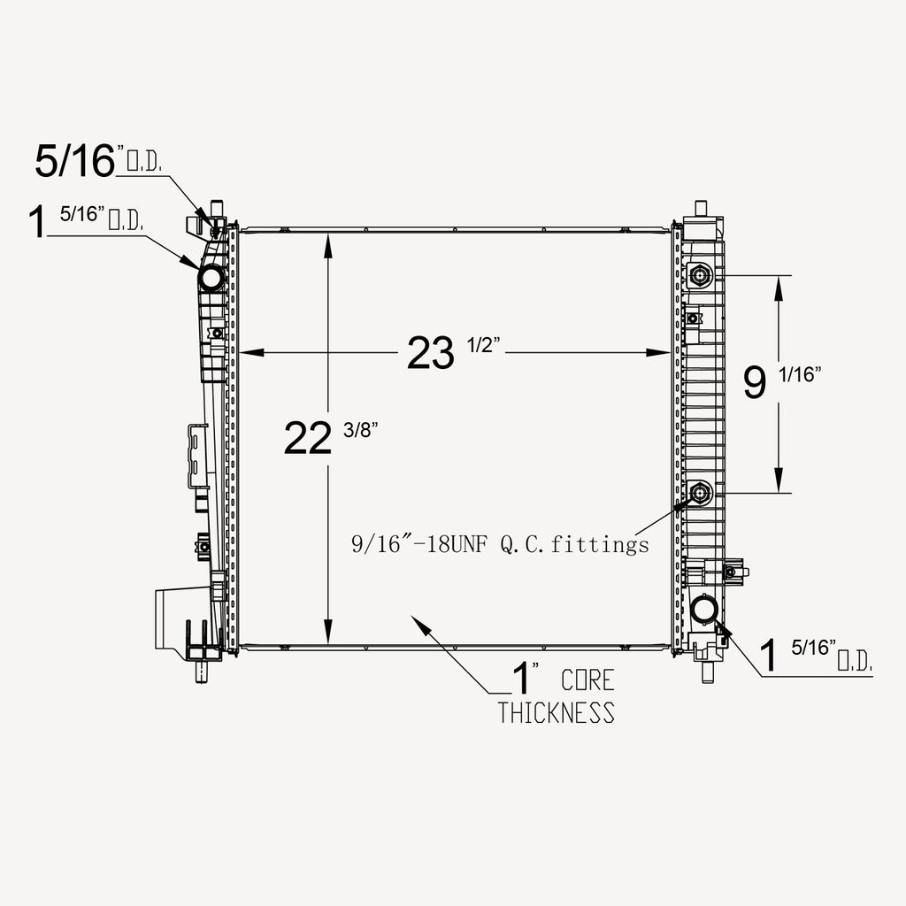 Radiator  TYC  13613