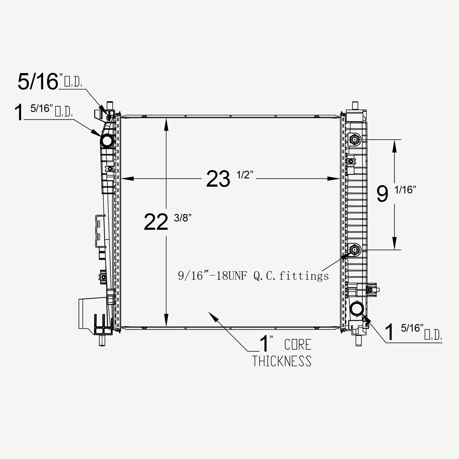 Radiator  TYC  13613