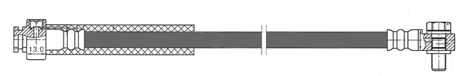 Frt Brake Hose  Centric Parts  150.65223