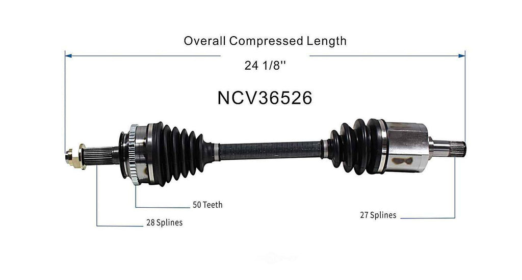Right New CV Complete Assy   GSP North America   NCV36526