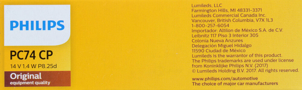 Instrument Light  Philips  PC74CP