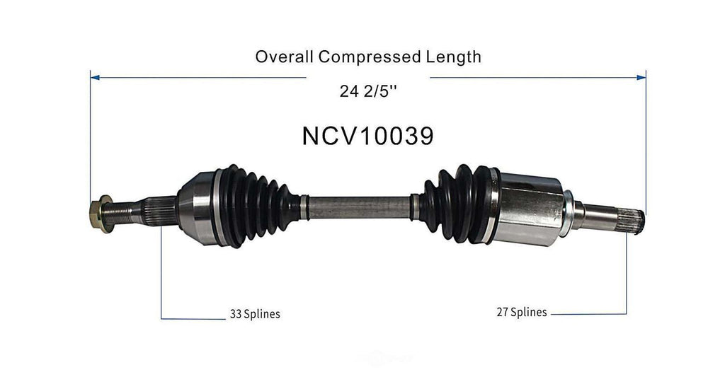 Left New CV Complete Assy   GSP North America   NCV10039